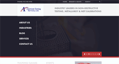Desktop Screenshot of americantestingservices.com